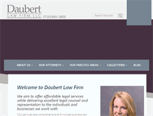 Tablet Screenshot of daublaw.com